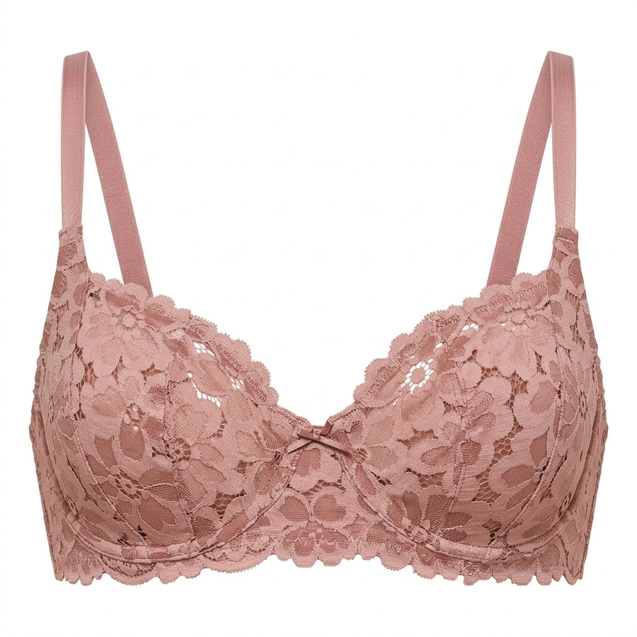 Lace Detail Non-Padded and Non-Wired Bra