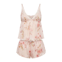 Floral Print 2-Piece Babydoll Set