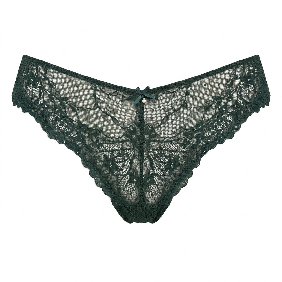 Floral Lace Brazilian Briefs