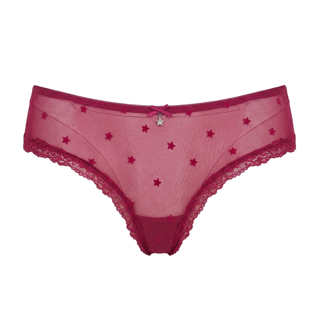 Star Flock Mesh Briefs