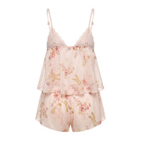 Floral Print 2-Piece Babydoll Set