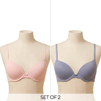 Pack of 2 - Plain Plunge Bra