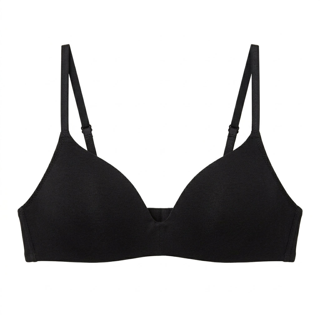 Pack of 2 - Plain Padded Non-Wired A-frame Bra