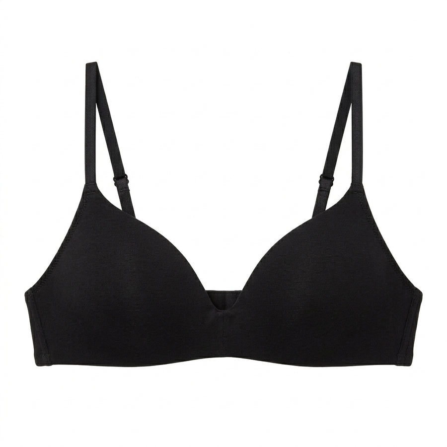 Pack of 2 - Plain Padded Non-Wired A-frame Bra