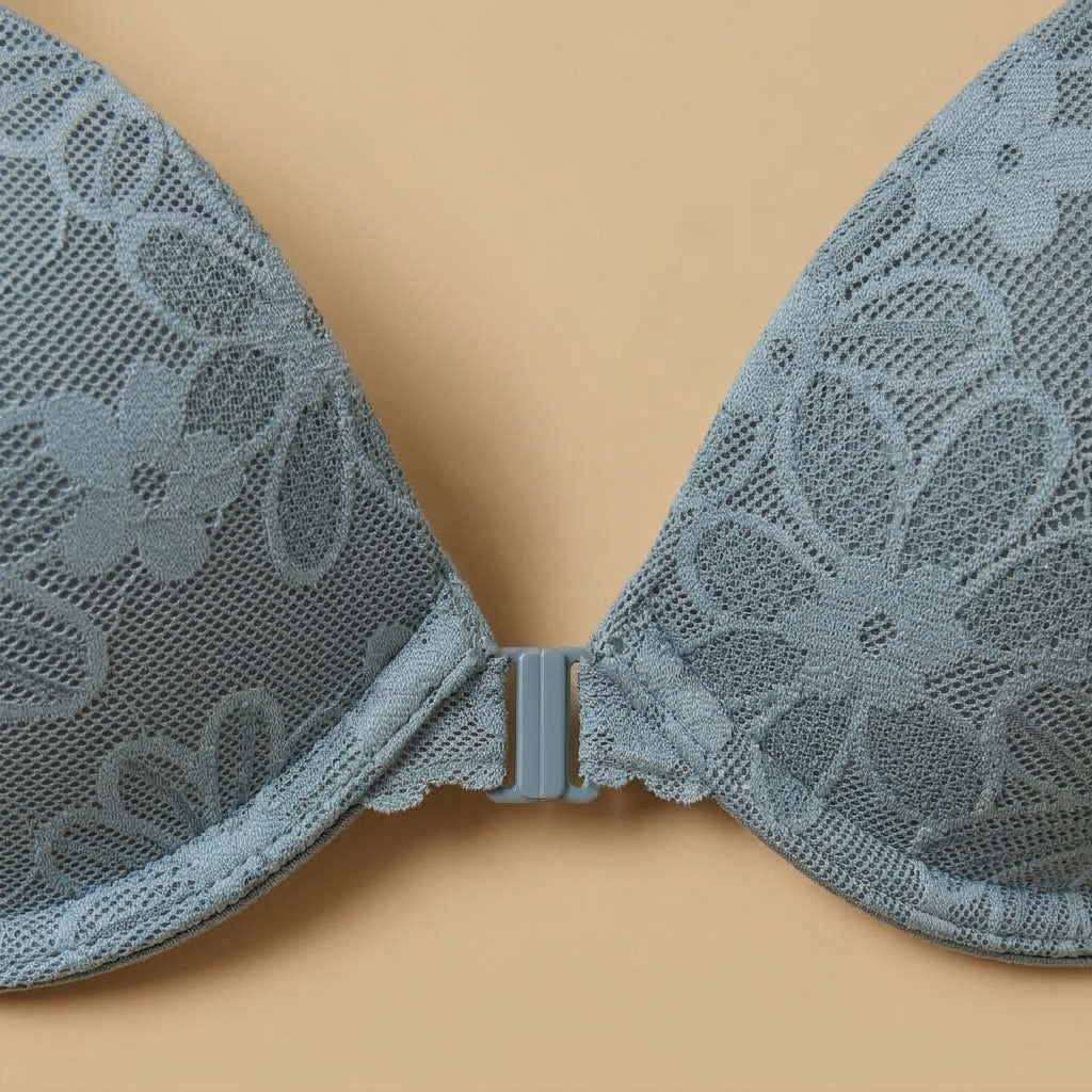 Floral Lace Plunge Bra