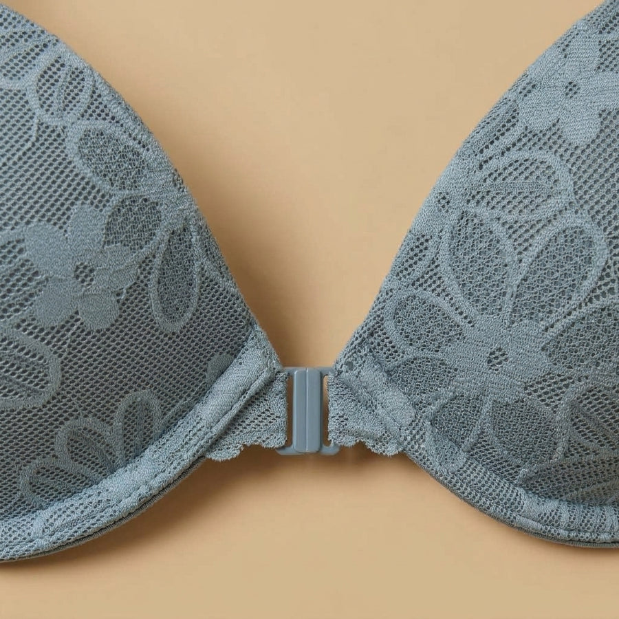 Floral Lace Plunge Bra