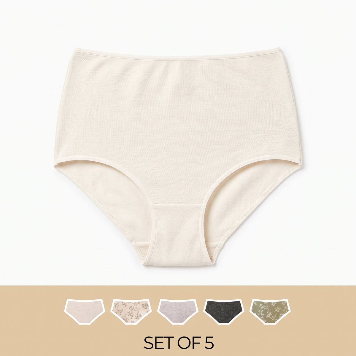 Pack of 5 - Assorted Full Briefs