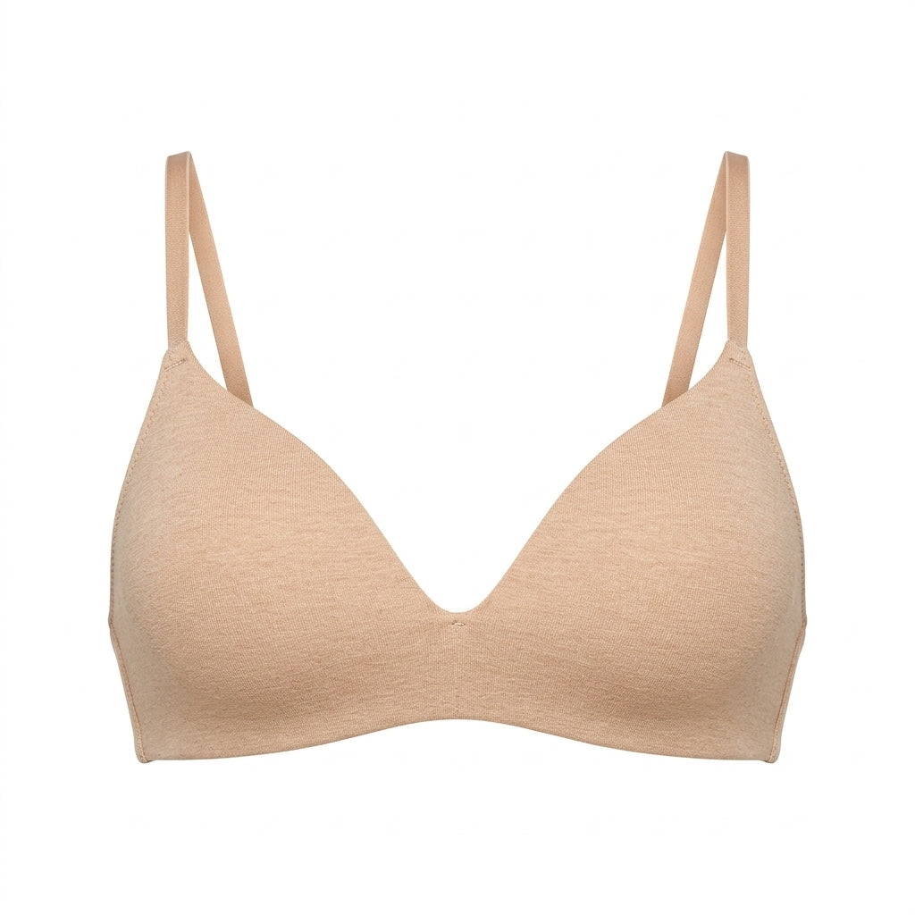 Pack of 2 - Plain Padded Non-Wired A-frame Bra