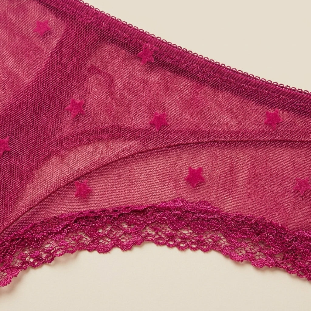 Star Flock Mesh Briefs