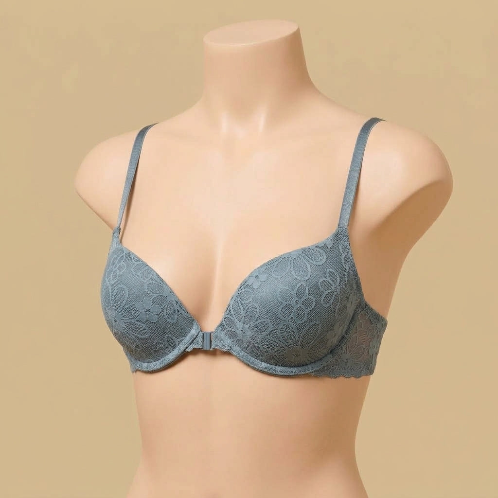 Floral Lace Plunge Bra