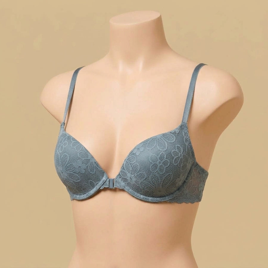 Floral Lace Plunge Bra
