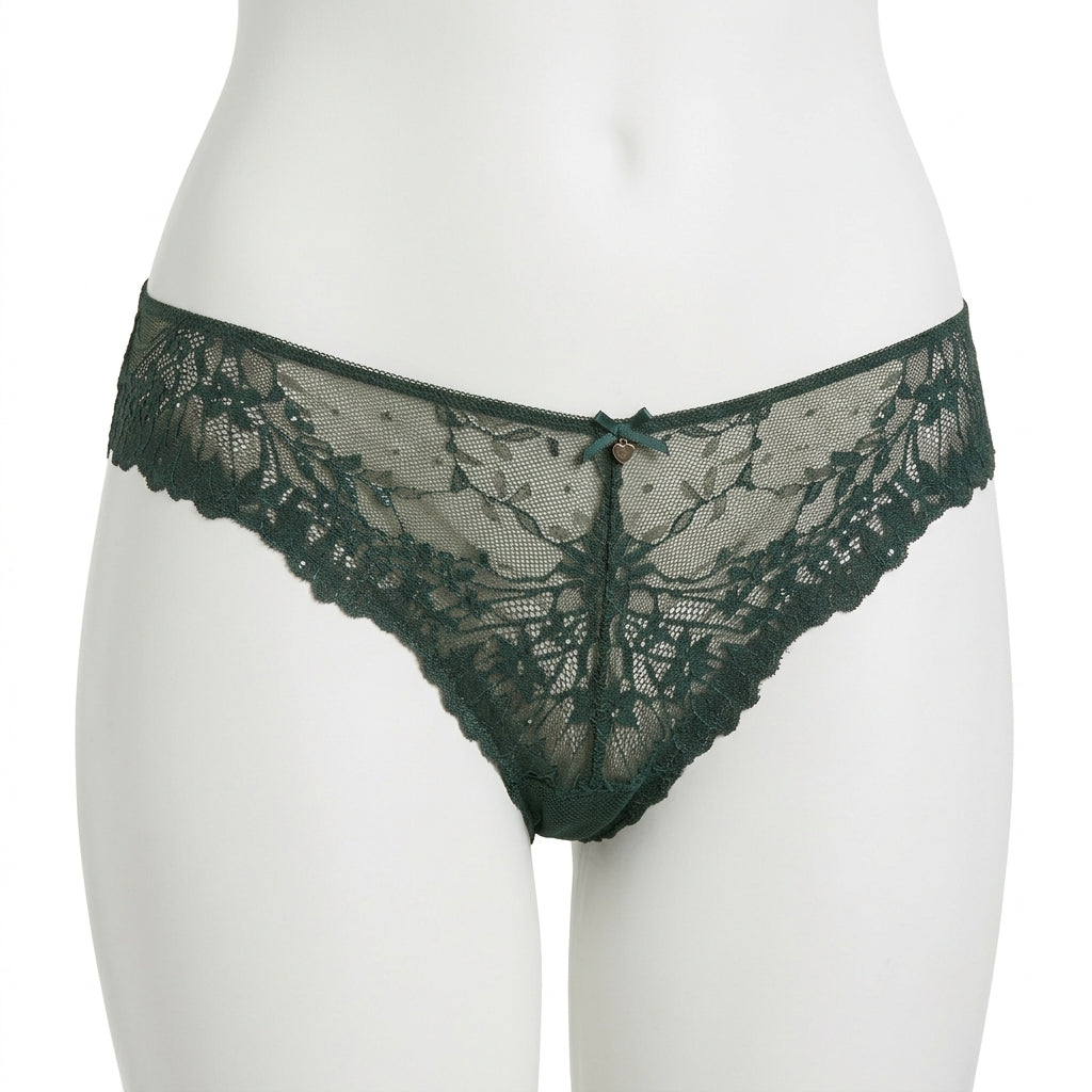 Floral Lace Brazilian Briefs