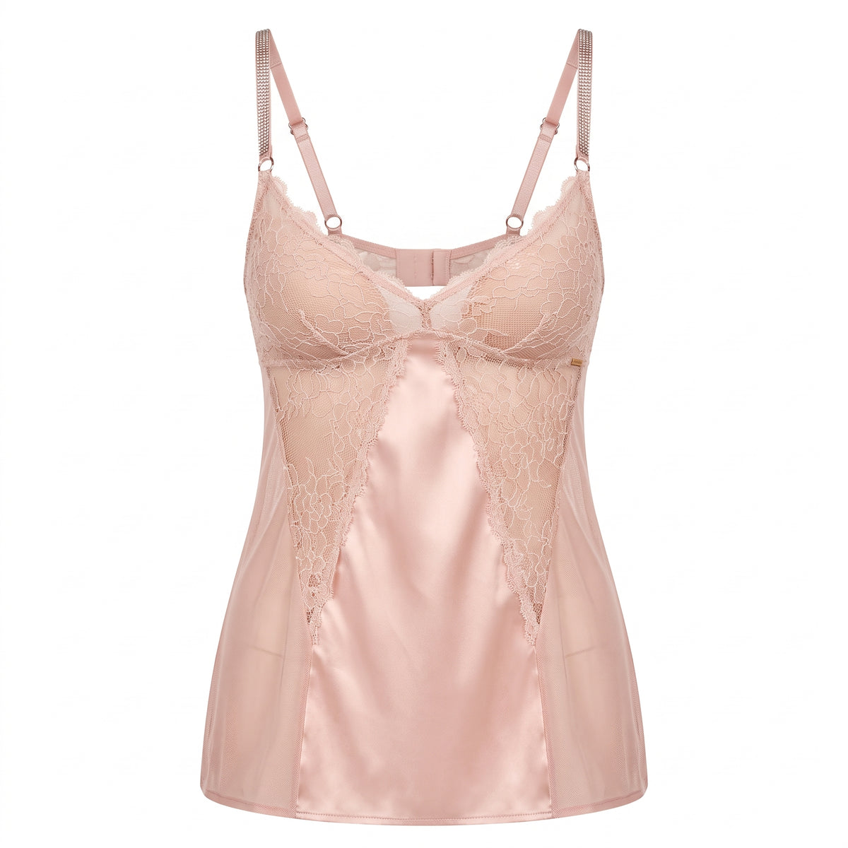 Lace Trim Babydoll with Thongs