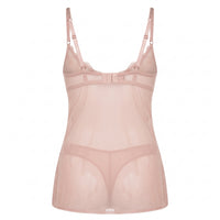 Lace Trim Babydoll with Thongs