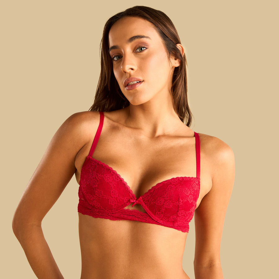 Lace Wired Demi Bra