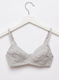 Pack of two-Cotton Lace Detail Bra Set