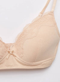 Pack of 2 - Cotton lace Detail A-frame Bra