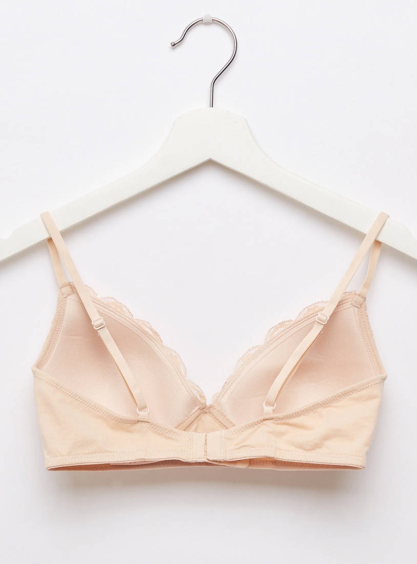 Pack of 2 - Lace Detail A-frame Bra