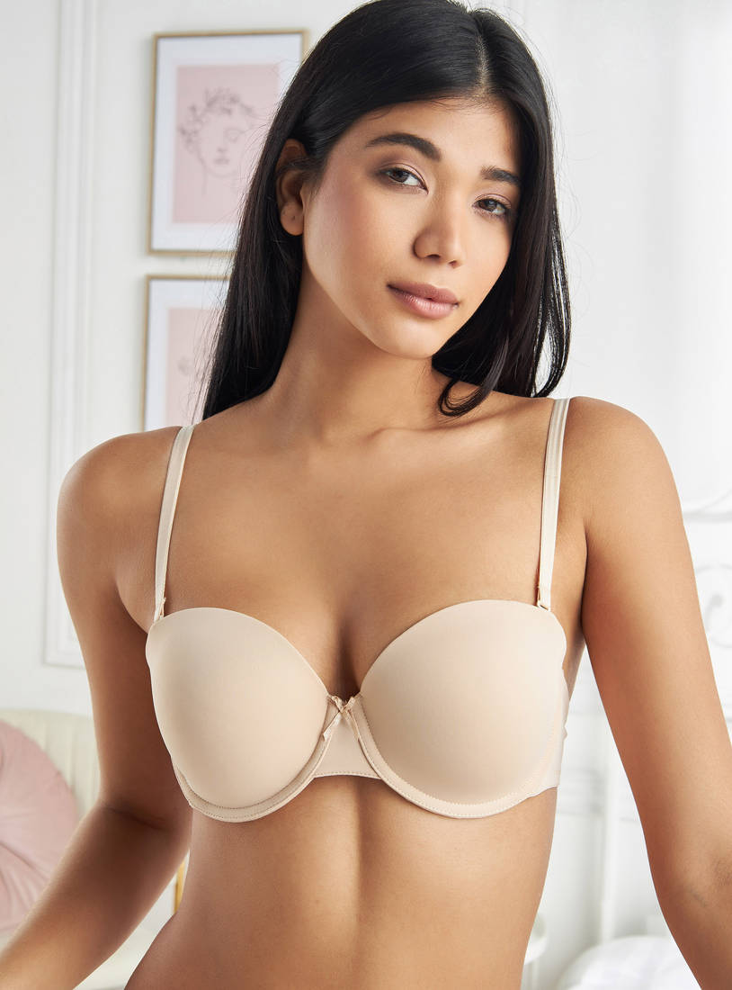 Textured Balconette Bra