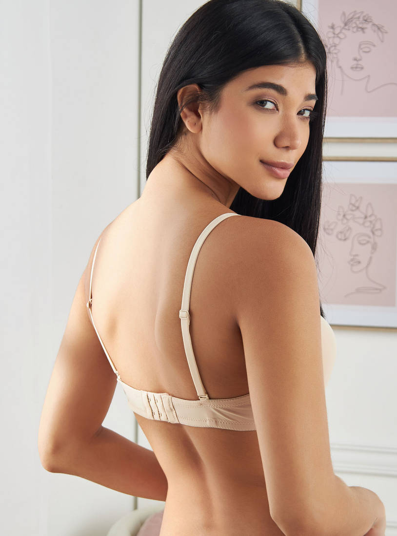 Textured Balconette Bra