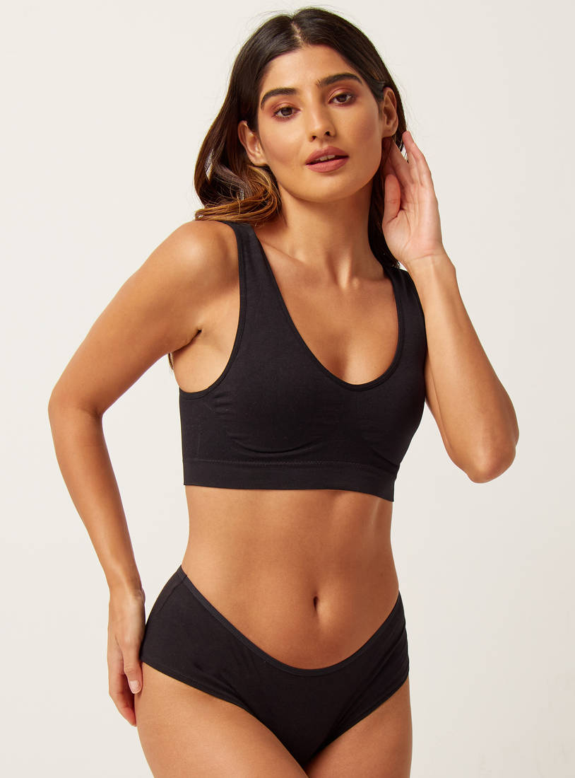 Padded Non-Wired Seamless Support Bra