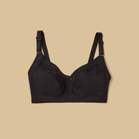 Pack of 2 - Lace Panel Non-Padded Non-Wired Bra