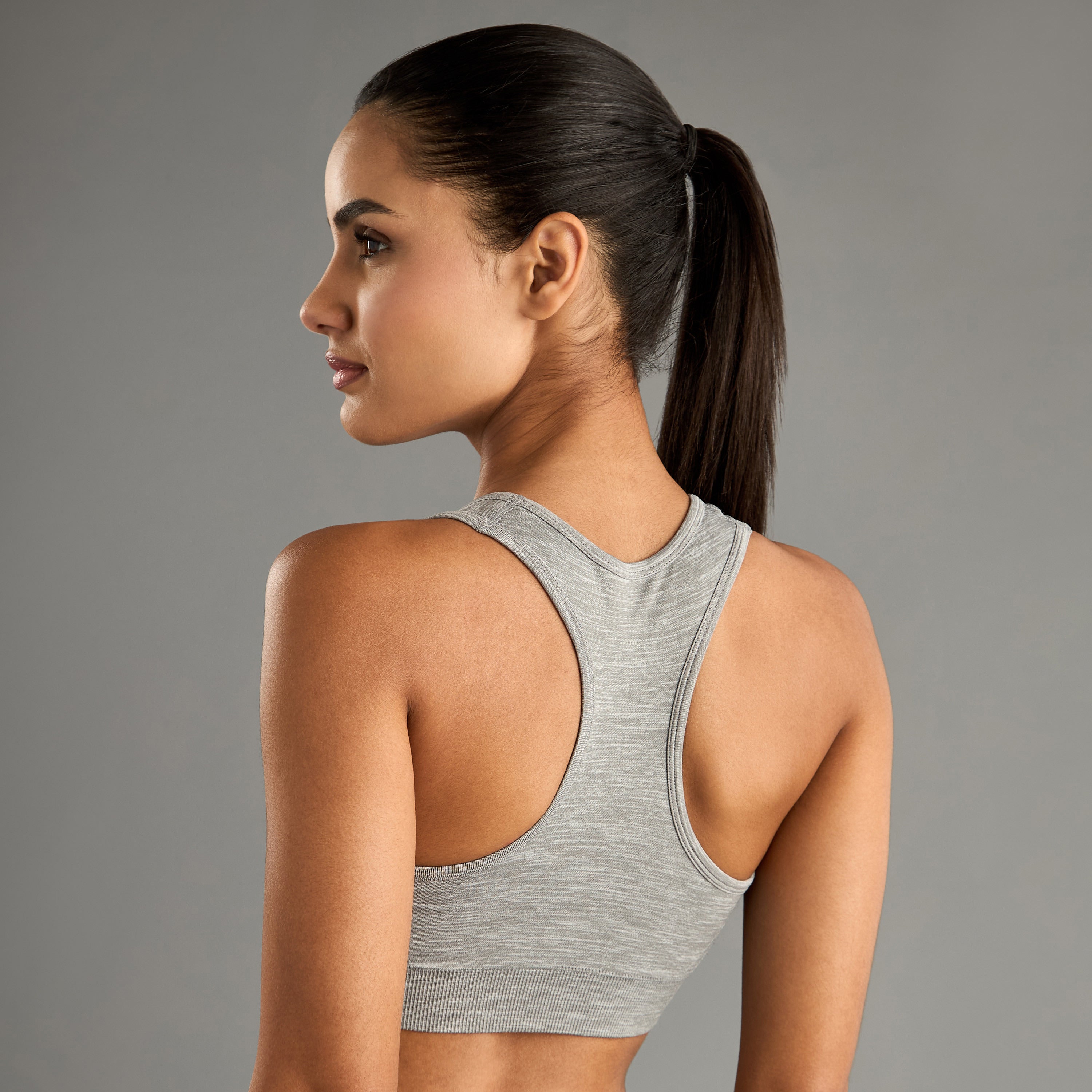 Plain Seamless Racerback Sports Bra