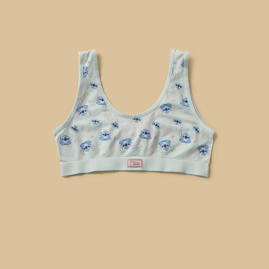 Pack of 2 - Stitch Print Non Padded Trainer Bra