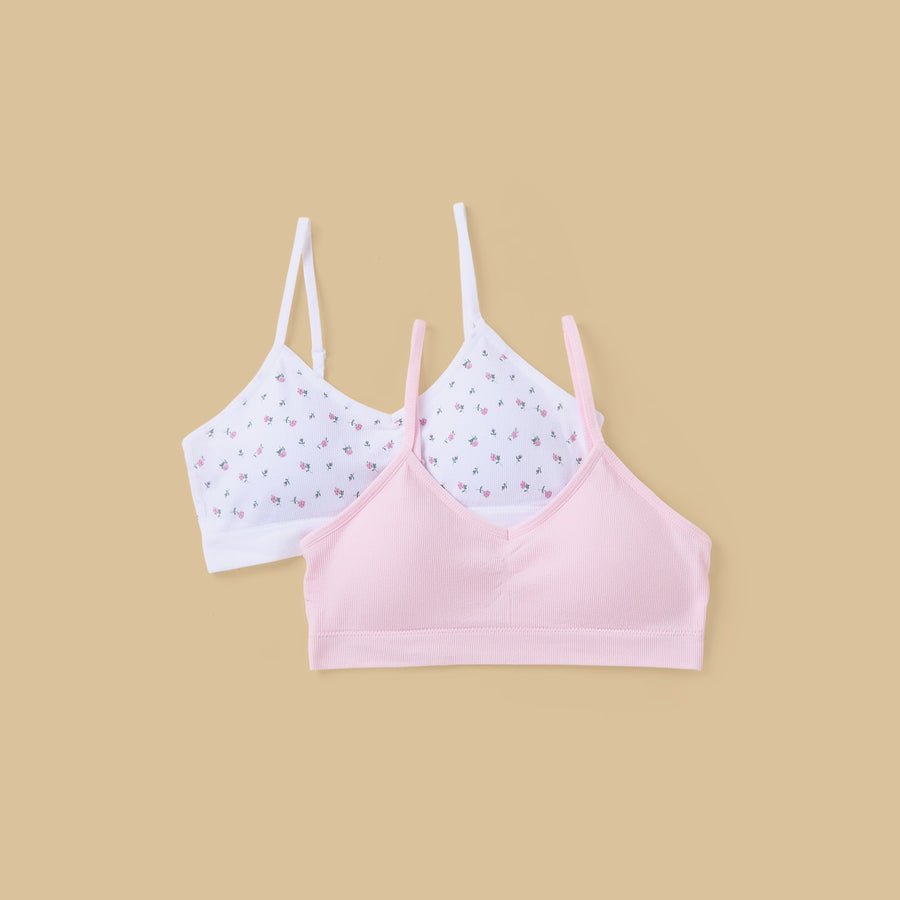 Pack of 2 - Ribbed Padded Trainer Bra