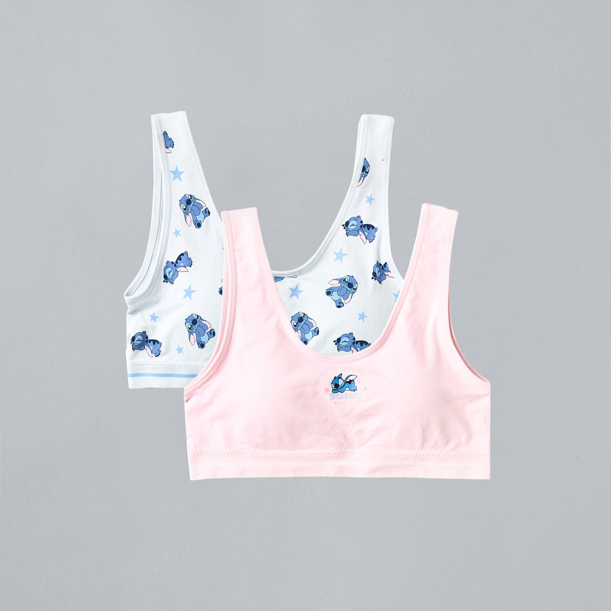 Pack of 2 - Stitch Print Padded Trainer Bra