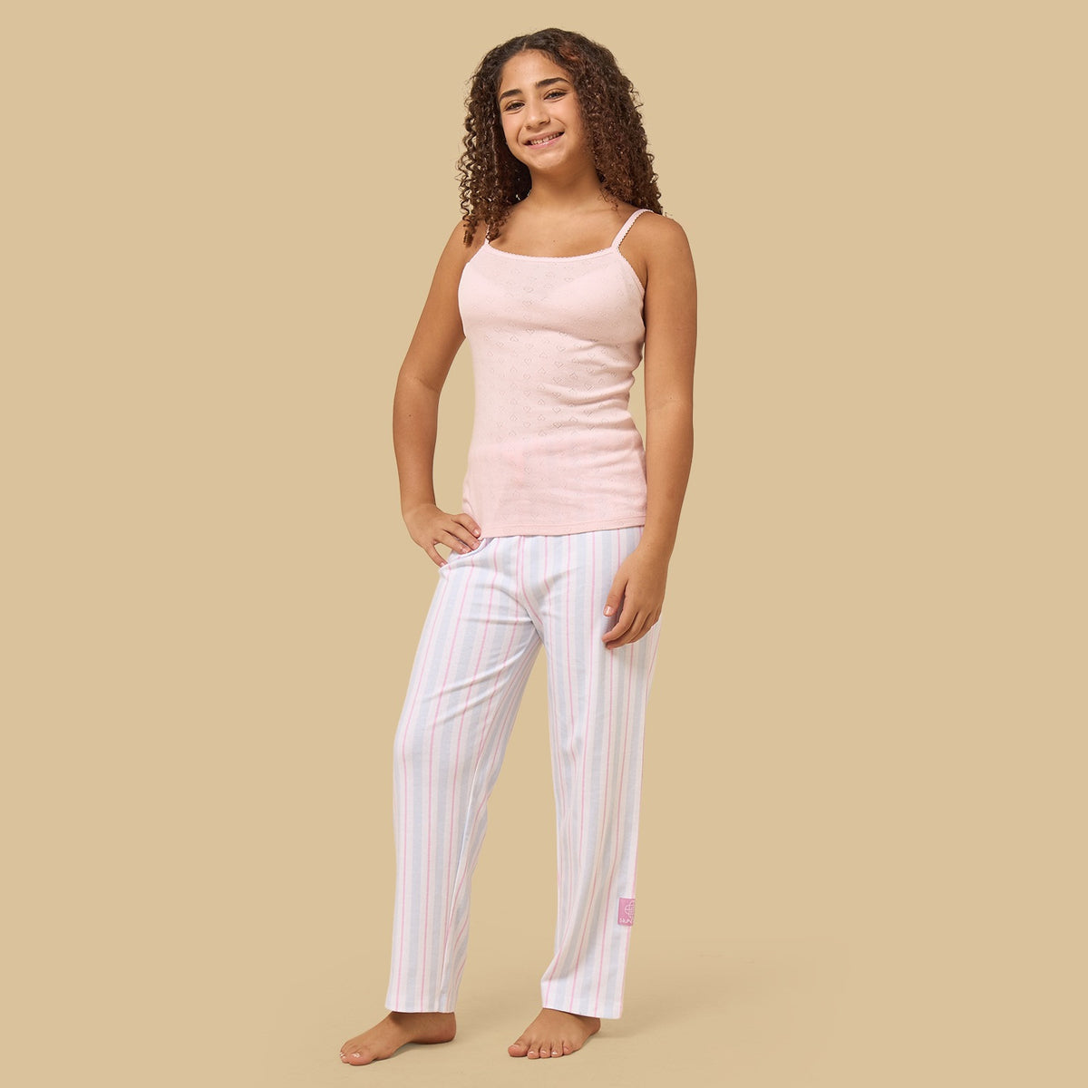 Pack of 2 - Textured Pointelle Vest