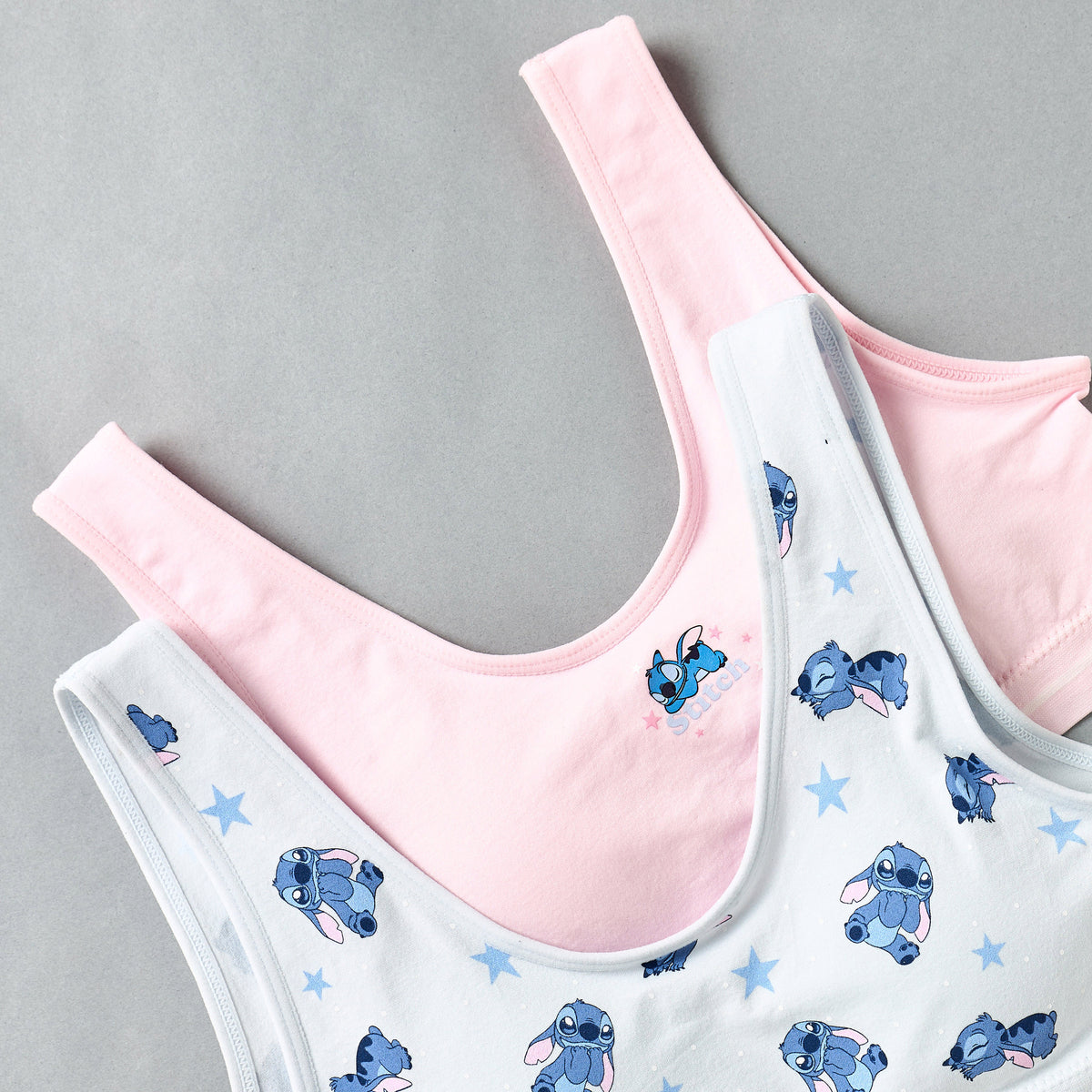 Pack of 2 - Stitch Print Padded Trainer Bra