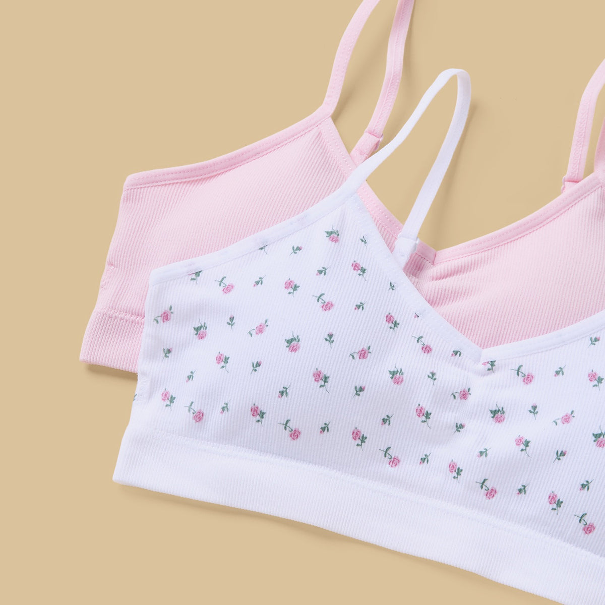 Pack of 2 - Ribbed Padded Trainer Bra