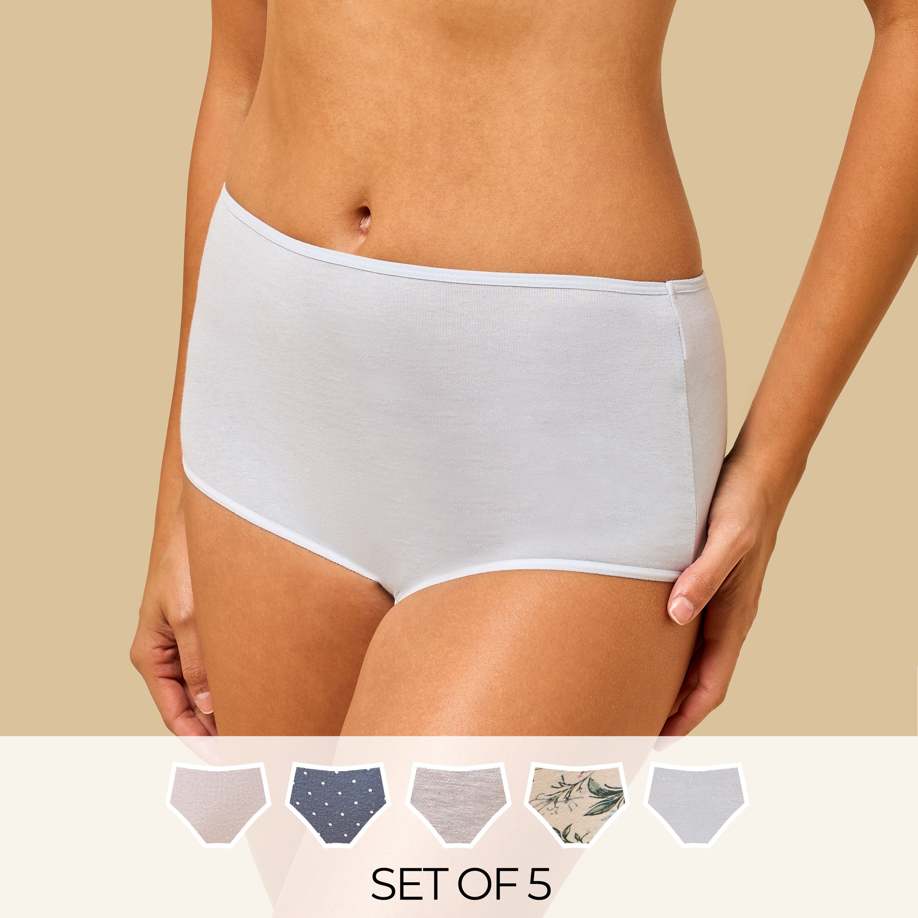 Pack of 5 - Assorted Full Briefs