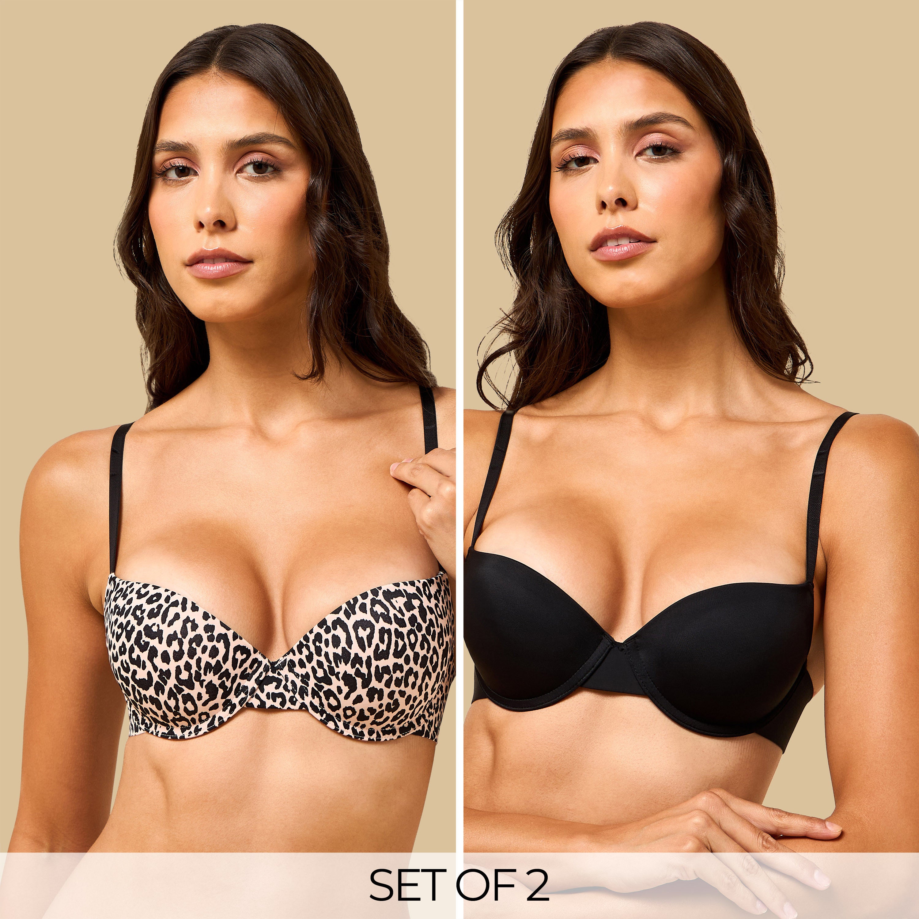 Pack of 2 - Assorted Demi Bra