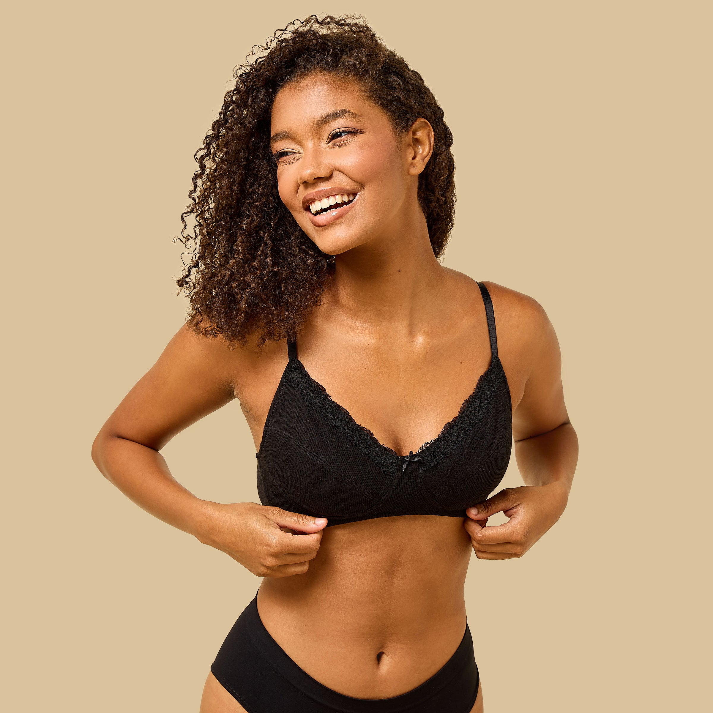 Pack of 2 - Ribbed Non-Padded Bra