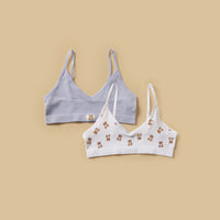 Pack of 2 - Bear Print Non-Padded Trainer Bra