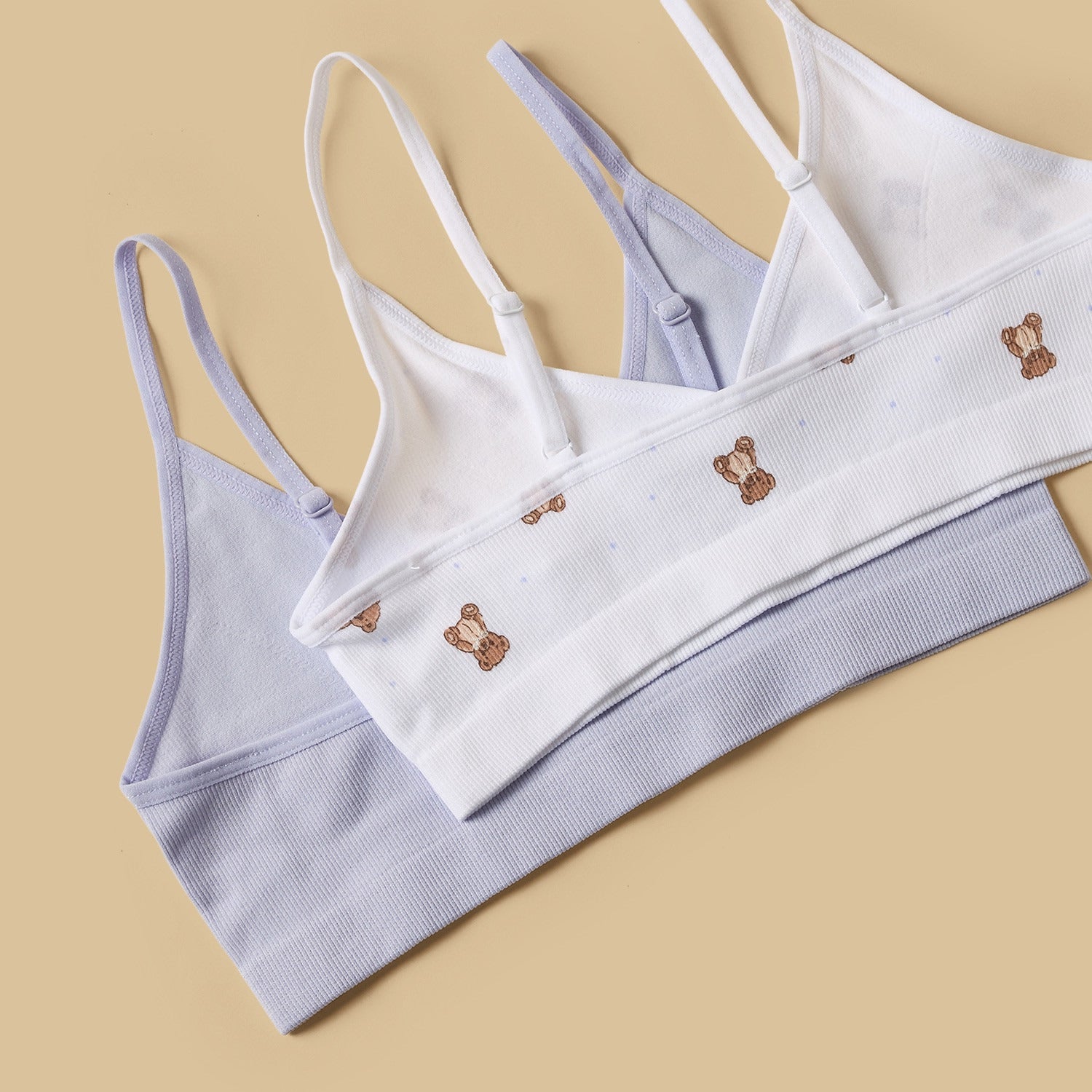 Pack of 2 - Bear Print Non-Padded Trainer Bra