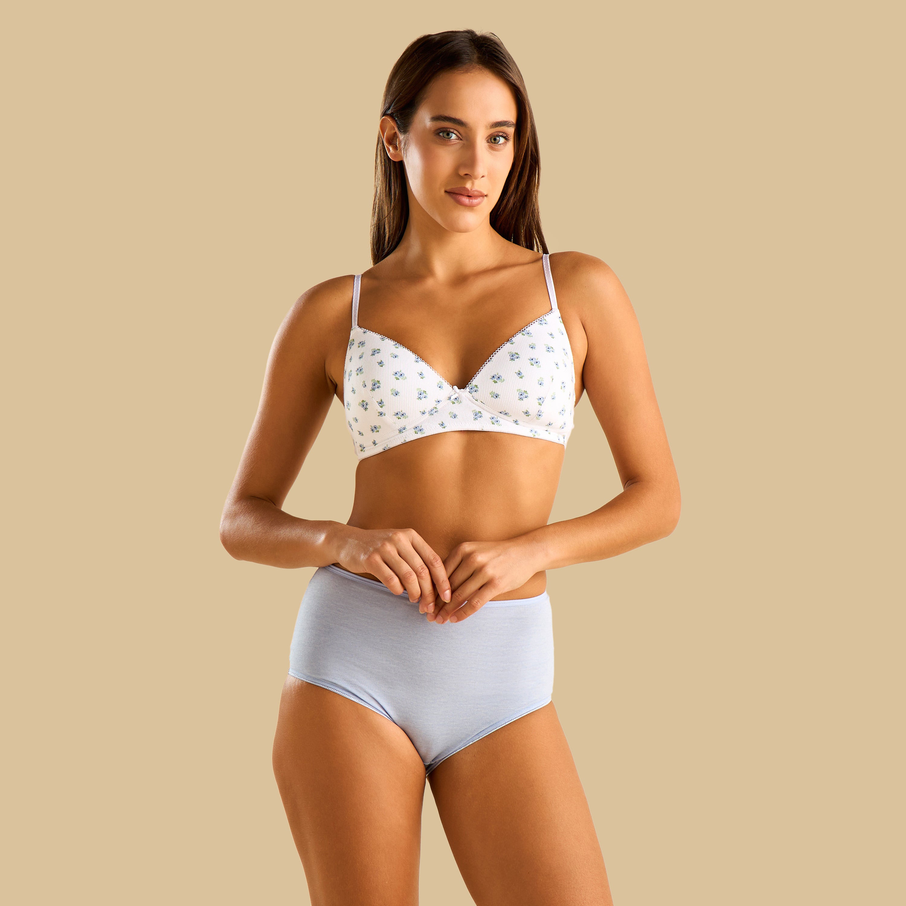 Pack of 2 - Assorted Non-Wired Padded A-frame Bra