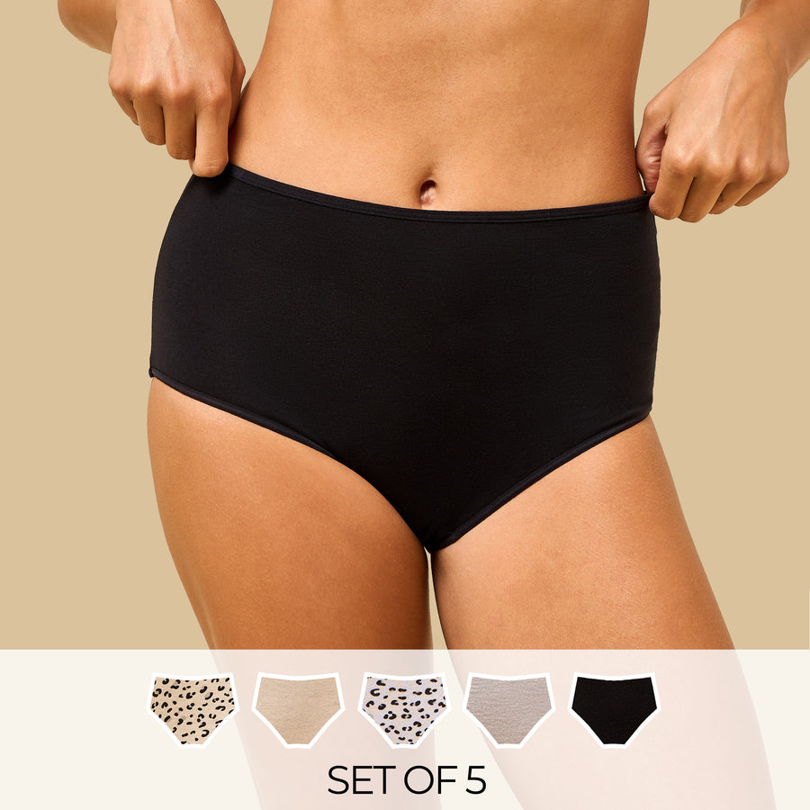 Pack of 5 - Assorted Full Briefs