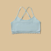 Pack of 2 - Seamless Lace Trim Non-Padded Trainer Bra