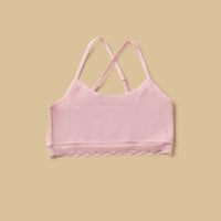 Pack of 2 - Seamless Lace Trim Non-Padded Trainer Bra