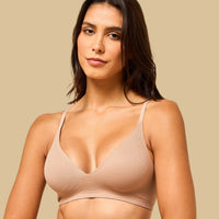 Ribbed Bonded Comfort Bra