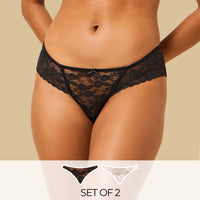 Pack of 2 - Lace Briefs