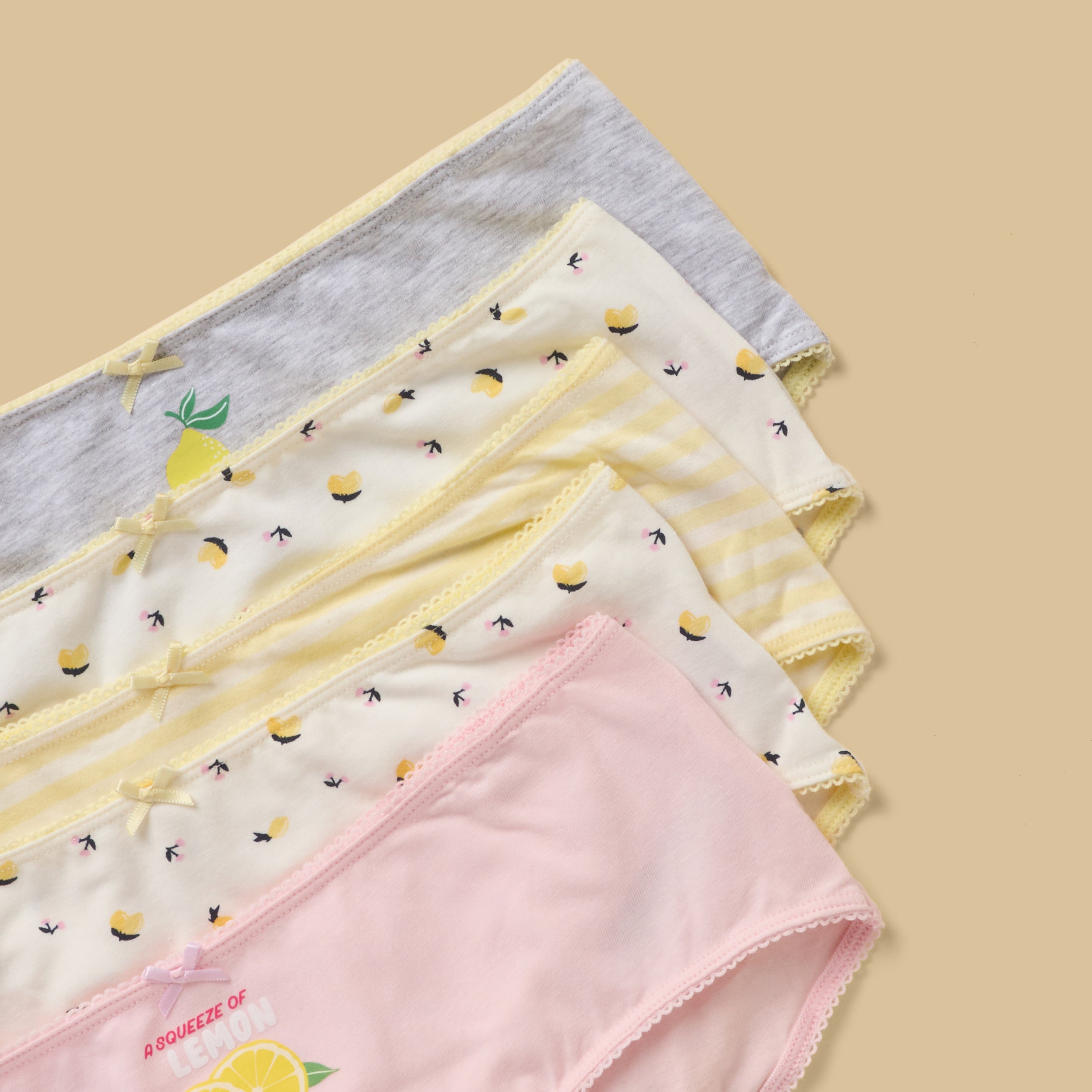 Pack of 5 - Lemon Print Briefs