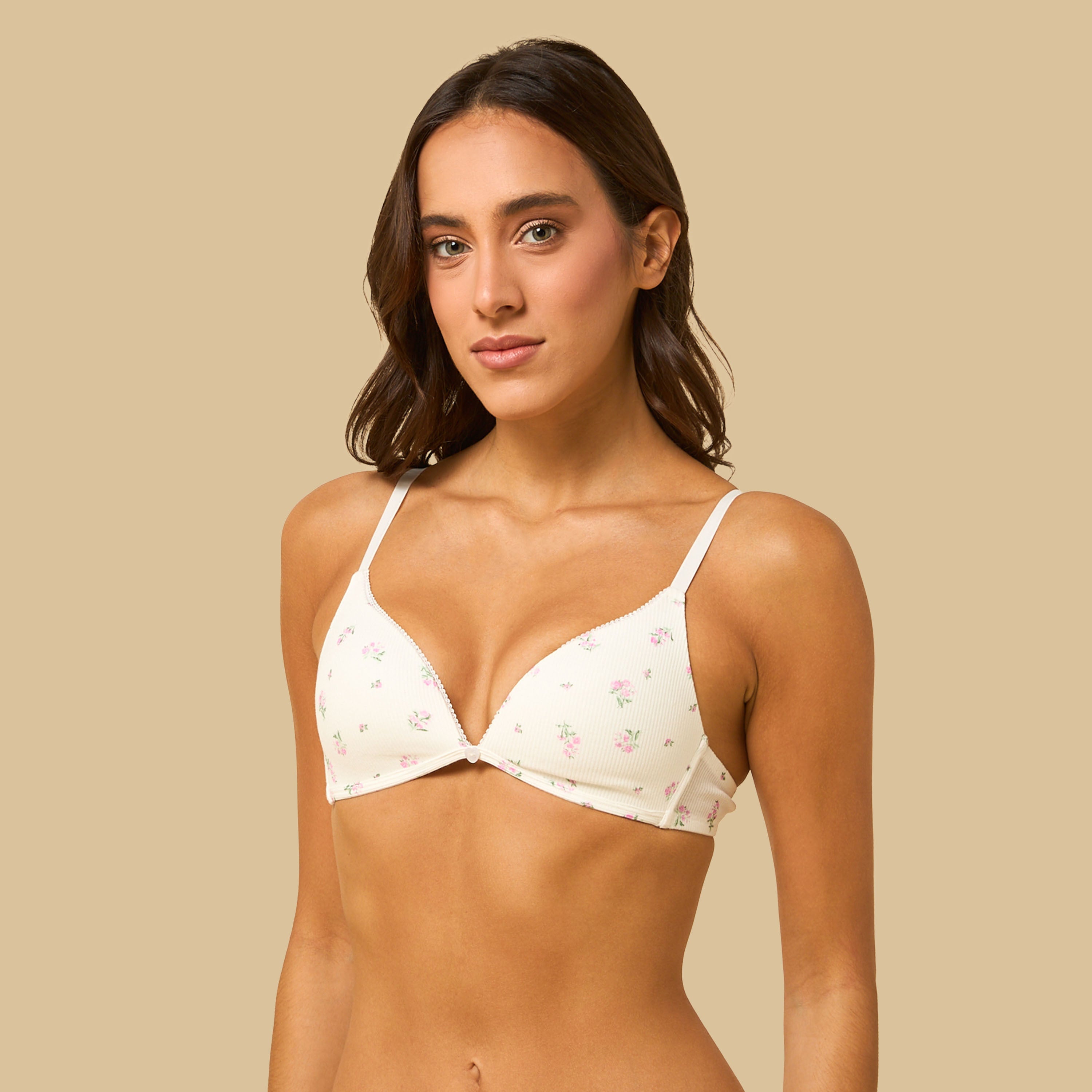 Pack of 2 - Assorted Padded Non-Wired A-frame Bra