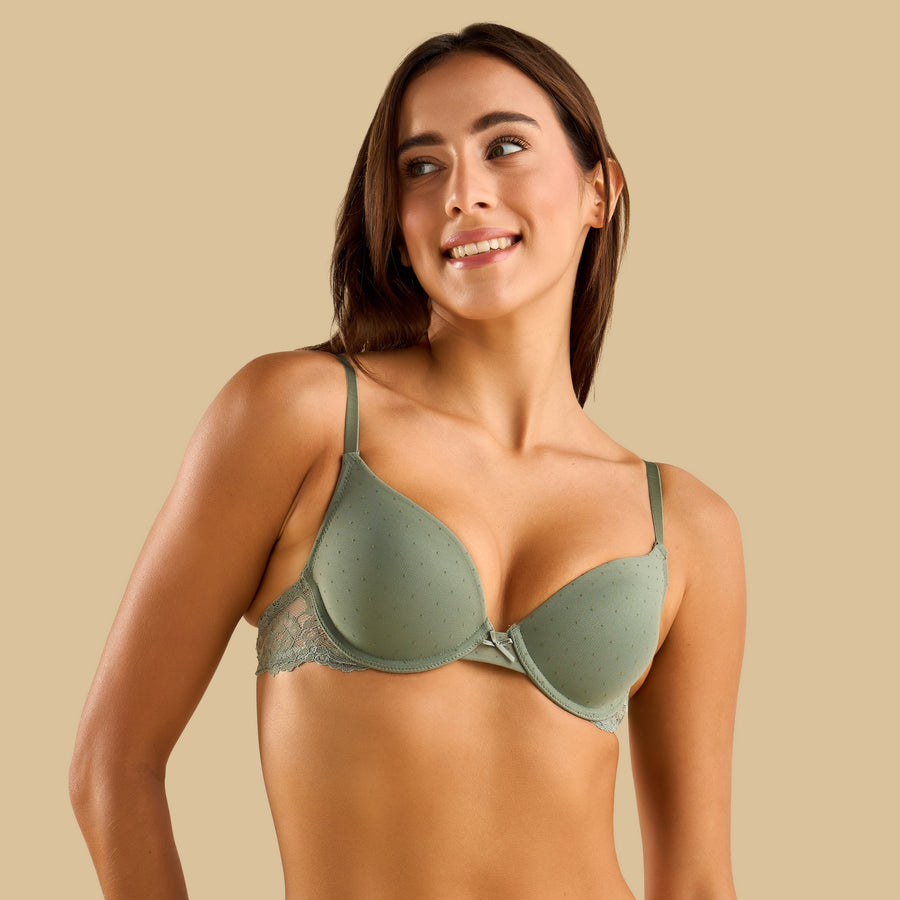 Mesh Light Pad Bra Panty Set