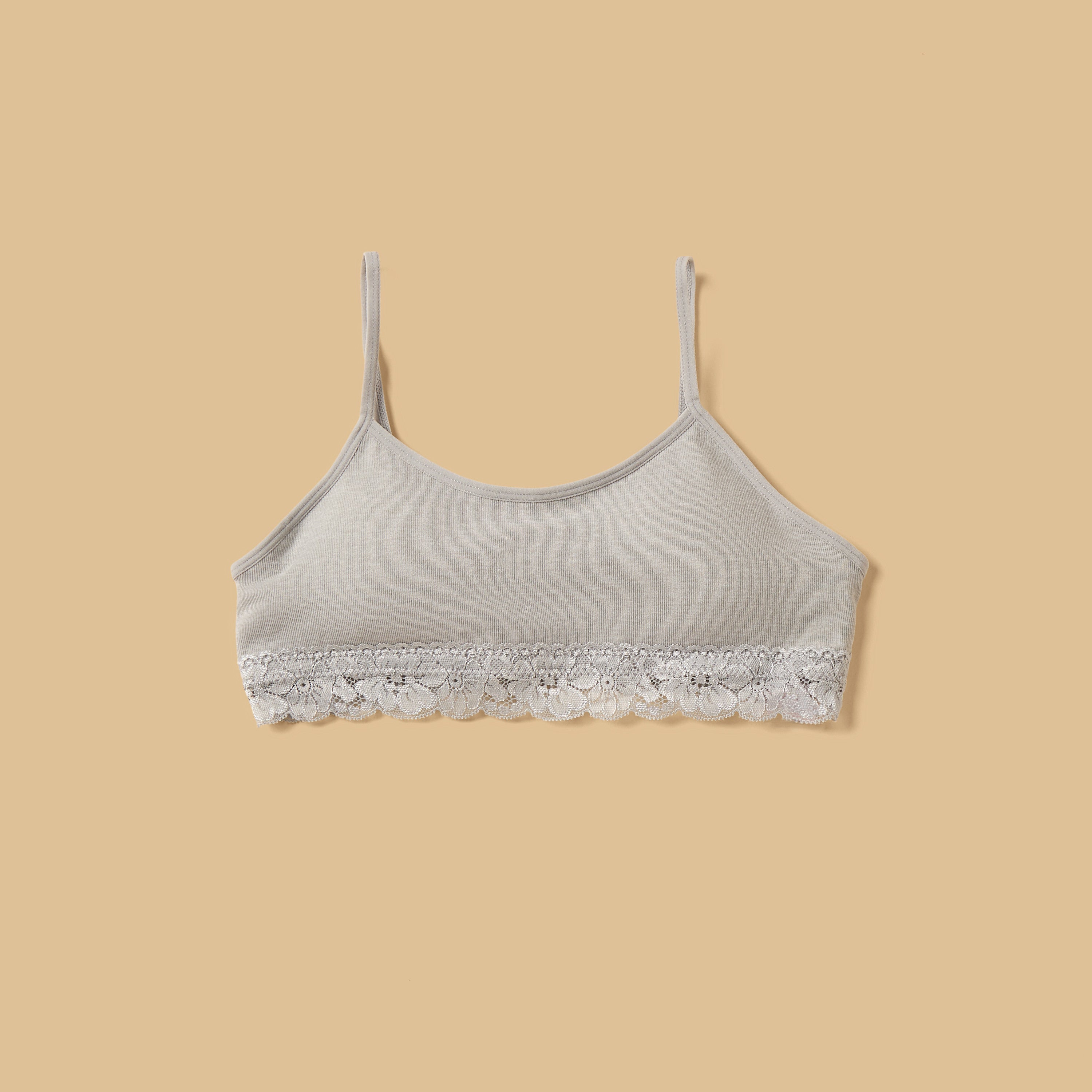 Pack of 2 - Lace Trim Seamless Padded Trainer Bra