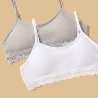 Pack of 2 - Lace Trim Seamless Padded Trainer Bra