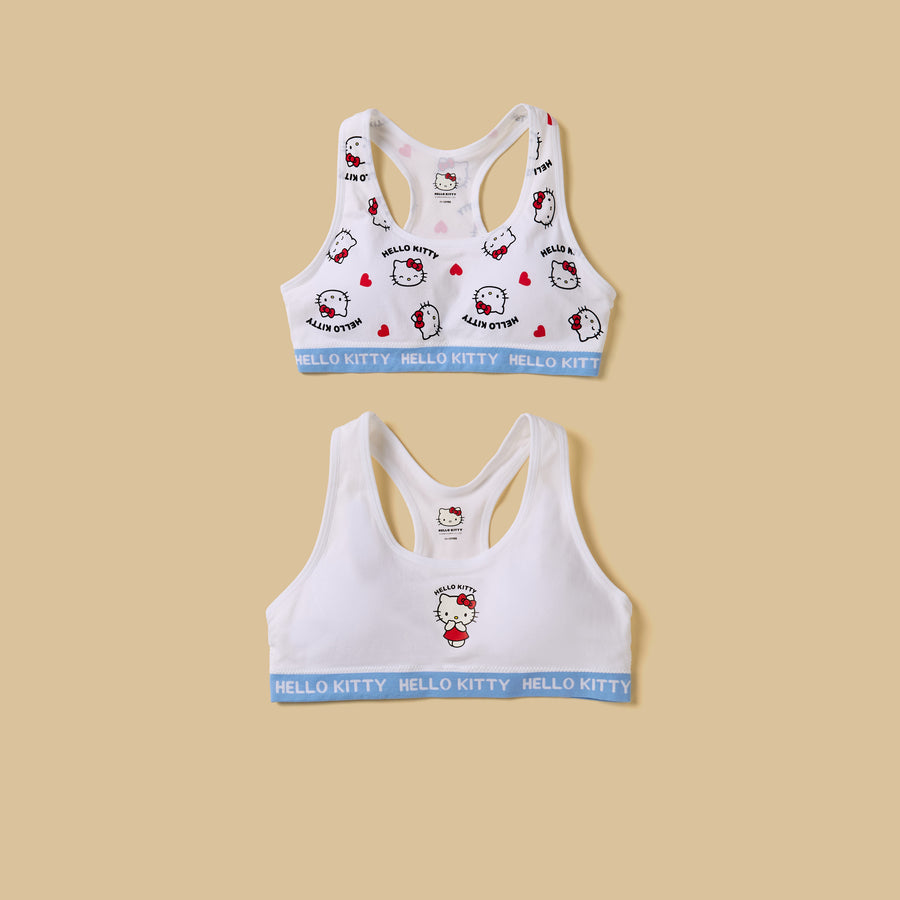Pack of 2 - Hello Kitty Print Padded Trainer Bra